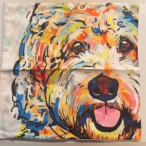 Outdoor Square Pillow Case - puppy